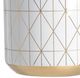 A & B Home Gold/White Vase-3