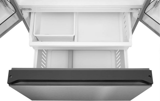Midea® 33" 22.6 Cu. Ft. Stainless Steel Counter Depth French Door Refrigerator with Icemaker-6