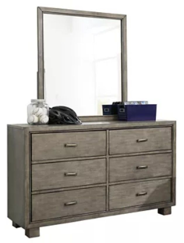 Signature Design by Ashley® Arnett 5-Piece Gray Queen Bookcase Bed Set-2