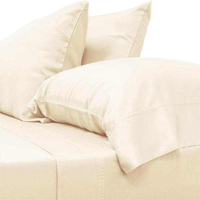 Cariloha Classic 3-Piece Bamboo Viscose Ivory Twin Sheet Set-0