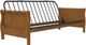 dhp furniture® Florence Walnut Wood Futon with Arms-0