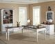 Martin Furniture Durham Weathered Wire Brushed Chalk Writing Desk-3