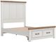 Signature Design by Ashley® Savonport Brown/White Queen Panel Bed with Storage-4