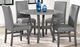 American Wholesale Furniture Shannon 5-Piece Gray Dining Set-3