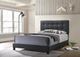 Coaster® Mapes Upholstered Tufted Charcoal Eastern King Bed-3