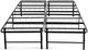 Elements International Mandi Black Queen Bed Frame-1