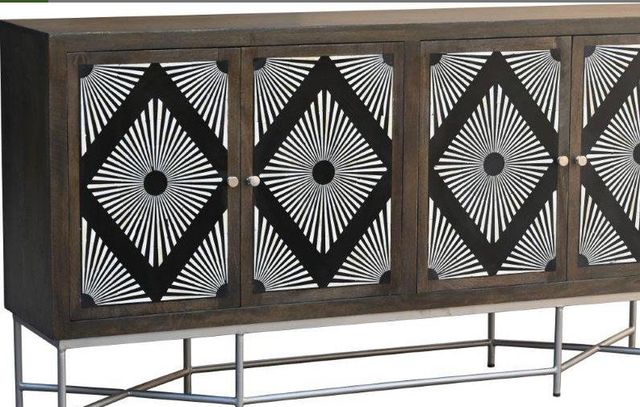 Jaipur Furniture Karcher Brown 4-Door Cabinet-1