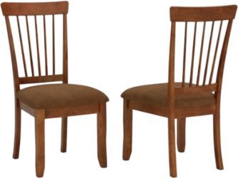 Ashley® Berringer 2-Piece Rustic Brown Dining Upholstered Side Chair Set-2