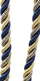 A & B Home Blue/Gold Decorative Tassel-1