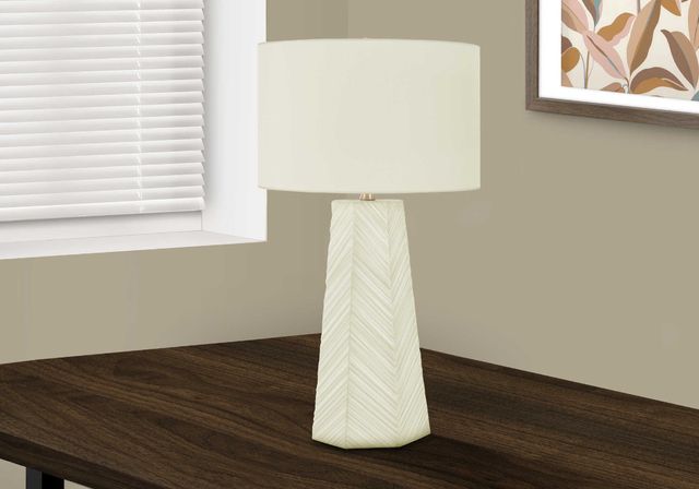 Monarch Specialties Inc. 29"H White Ceramic Table Lamp-4