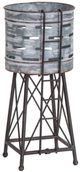 A & B Home Gray 12" Water Tower Planter-0