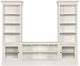 Hammary® Structures White Quad Bookcase Console with Display Piers-0