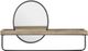 Linon Opal Black/Natural Wall Shelf-2