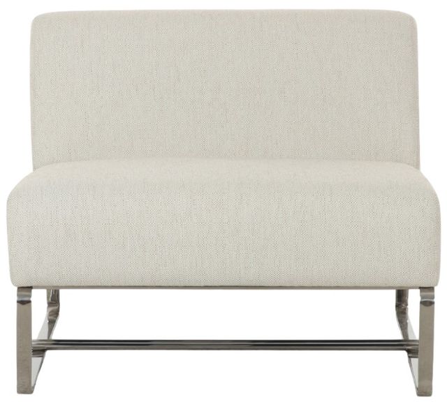 Moe's Home Collection Jules Flecked Beige Aluminum/Polyester Outdoor Accent Chair-1