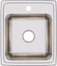Elkay Lustertone® Classic Lustrous Satin 17" x 20" x 10-1/8" 1-Hole Single Bowl Drop-In Sink-1