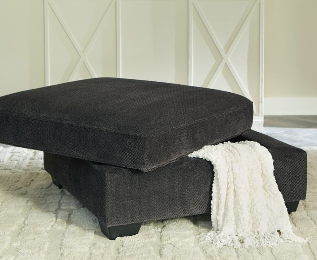 Benchcraft® Charenton Charcoal Storage Ottoman-3