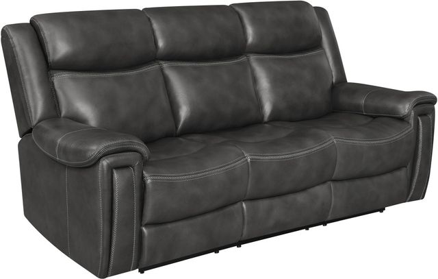 Coaster® Shallowford 2-Piece Hand Rubbed Charcoal Power^2 Reclining Living Room Set-1