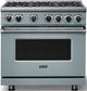 Viking® 7 Series 36" November Sky Pro Style Natural Gas Range-2