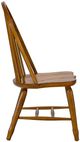 Liberty Furniture Treasures Rustic Oak Bow Back Side Chair-3