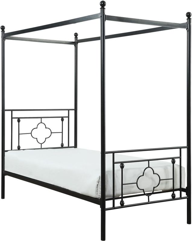 Mazin Furniture Hosta Twin Canopy Bed-1