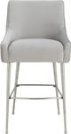 TOV Furniture Beatrix Pleated Light Grey Counter Stool-2