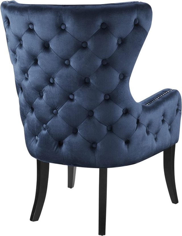 Linon Salem Blue Round Back Accent Chair-2
