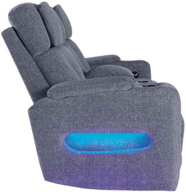 Signature Design by Ashley® Studio Cave Steel Power Reclining Loveseat with Adjustable Headrest-2