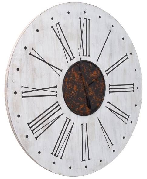 YHD Black/Off-White Scandinavian Wall Clock-1