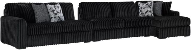 Signature Design by Ashley® Midnight-Madness 3-Piece Onyx Right Arm Facing Sectional with Chaise-0