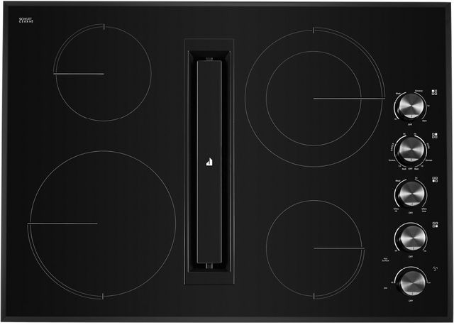 JennAir® 30" Black Electric Downdraft Cooktop-0
