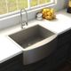 ZLINE Zermatt 30" Satin Stainless Steel Farmhouse Apron Mount Single Bowl Kitchen Sink with Bottom Grid-5