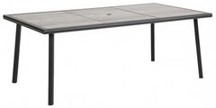 Furniture of America® Sintra Black/Gray Ceramic/Steel Outdoor Patio Dining Table