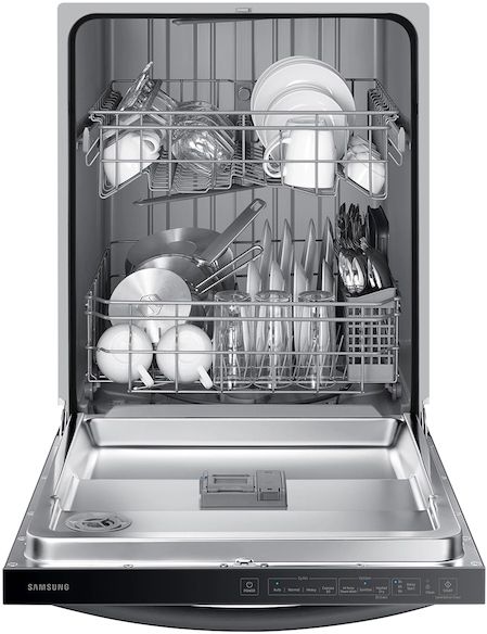 Samsung 24" Fingerprint Resistant Black Stainless Steel Built-In Dishwasher-2