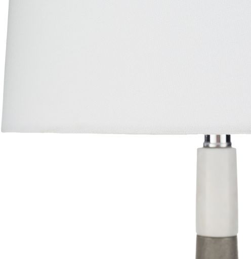 Surya Ellison Gray/White Table Lamp-4