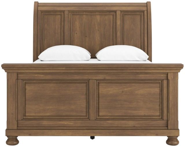 Signature Design by Ashley® Vandenmore Medium Brown Queen Sleigh Bed-2