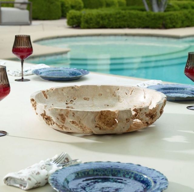 Uttermost® Quarried Stone Natural Indoor-Outdoor Bowl-2