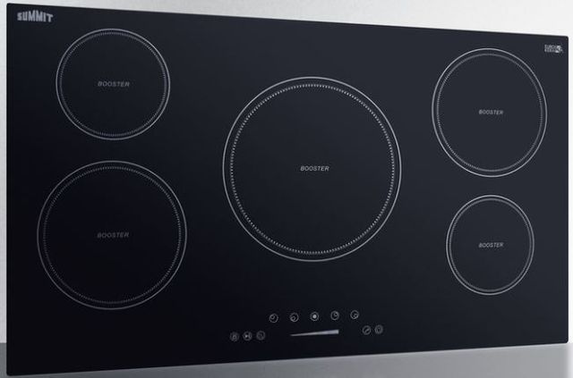 Summit® 36" Black Induction Cooktop-1