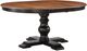 Winners Only® Torrance Brown Top Dining Table with Ebony Pedestal Base-0