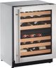 U-Line 2000 Series 24" 4.7 Cu. Ft. Stainless Frame Right Hinge Built-In Wine Captain-0