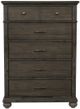 Mazin Furniture Motsinger Wire-Brushed Rustic Brown Chest-0