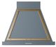 Ilve® Nostalgie II Noblesse 30'' Blue Gray Wall Mounted Range Hood with Brass Trim-0