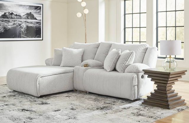 Signature Design by Ashley® Top Tier 3-Piece Alloy Left Arm-Facing Manual Reclining Sectional and Chaise-4