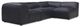 Moe's Home Collection Form Signature 4-Piece Vantage Black L-Shaped Modular Leather Sectional-0