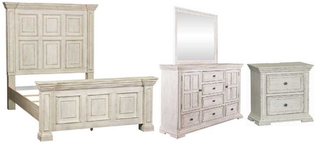 Liberty Furniture Big Valley 4-Piece Whitestone Queen Bedroom Set-0