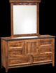 Horizon Home® Urban Rustic Brown Dresser and Mirror Set-0