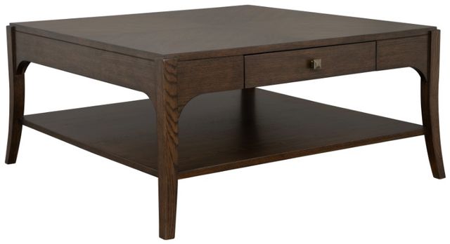 Flexsteel® Sylvie Chestnut Square Coffee Table-0