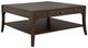 Flexsteel® Sylvie Chestnut Square Coffee Table-0