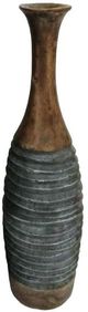 Signature Design by Ashley® Blayze 2-Piece Antique Gray/Brown Vase Set-2