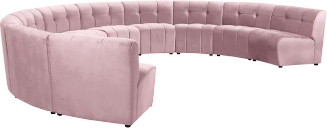 Meridian Furniture Limitless 10-Piece Pink Velvet Modular Sectional-2