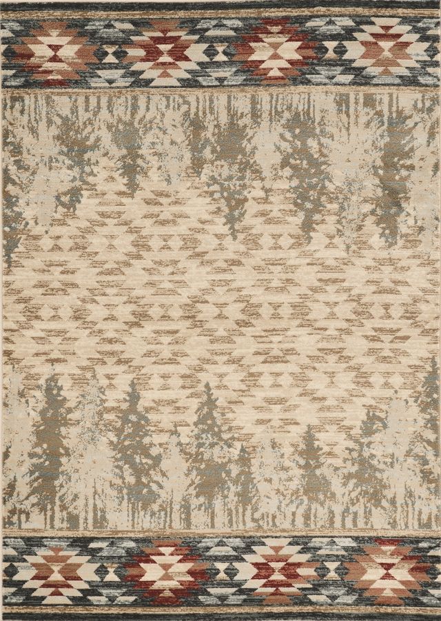 KAS Rugs Chester 5635 Ivory Pines 5'x8' Rug-0